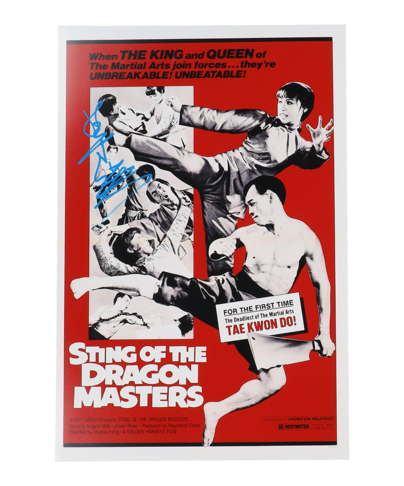 Angela Mao Signed "Sting Of The Dragon Masters" 12x18 Photo (ACOA)