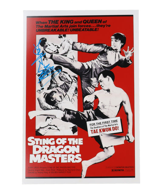 Angela Mao Signed "Sting Of The Dragon Masters" 12x18 Photo (ACOA)