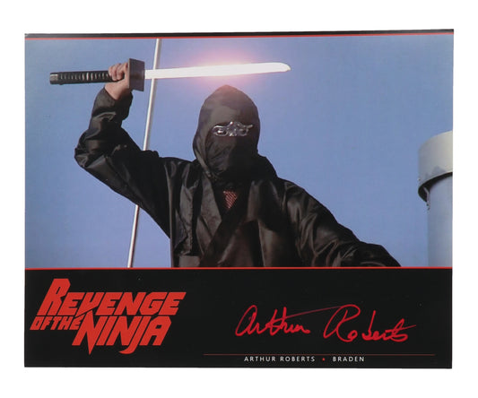 Arthur Roberts Signed "Revenge of the Ninja" 11x14 Photo (ACOA) - Braden