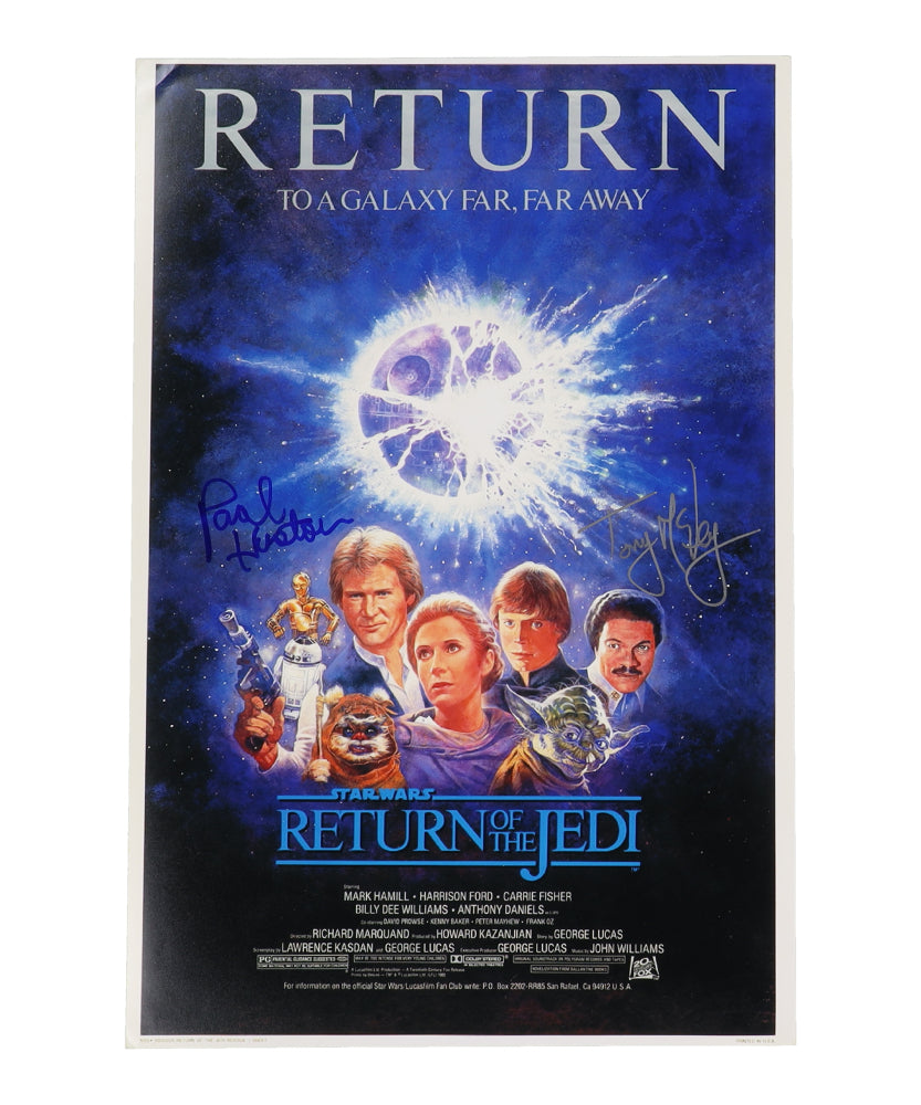 Paul Huston & Tony McVey Signed (ACOA) "Star Wars: Episode VI: Return of the Jedi" 12x18 Photo