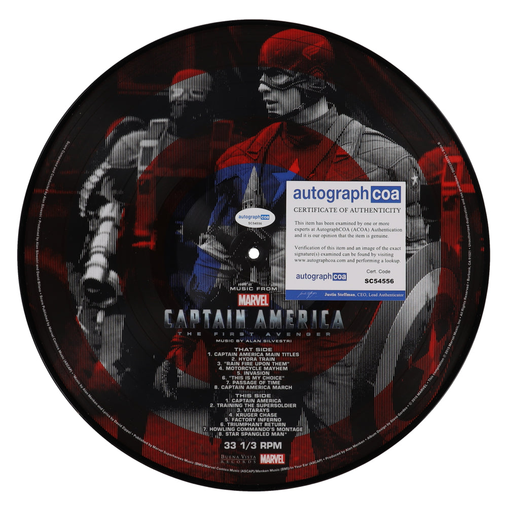 Alan Silvestri Signed "Marvel: Captain America" Vinyl Record (ACOA)