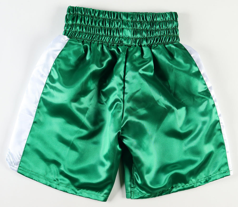 Devin Haney Signed Boxing Trunks (Beckett) - Beckett Witnessed