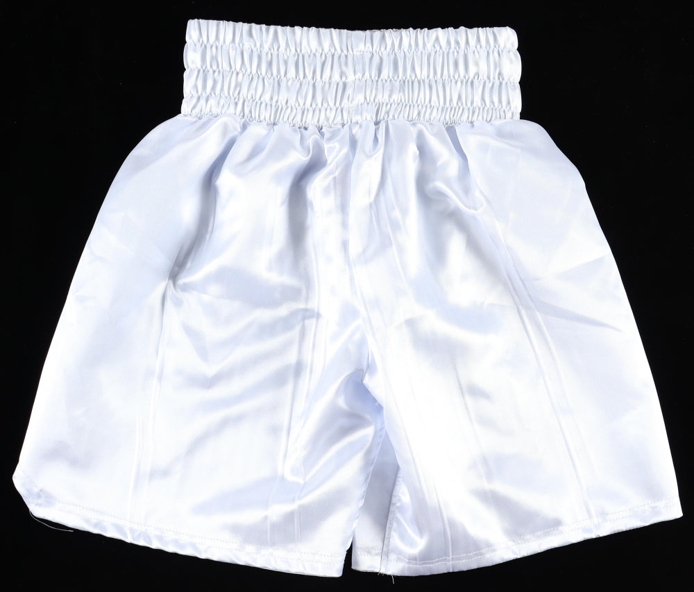 Devin Haney Signed Boxing Trunks (Beckett) - Beckett Witnessed
