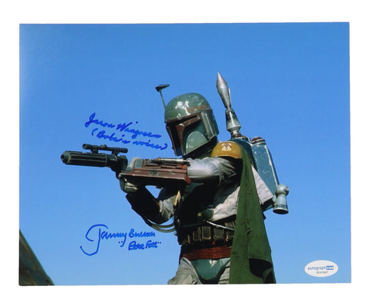 Jeremy Bulloch & Jason Wingreen Signed (ACOA) "Star Wars: Episode VI - Return of the Jedi" 8x10 Photo Inscribed "Boba Fett" & "Boba's Voice" (AutographCOA)