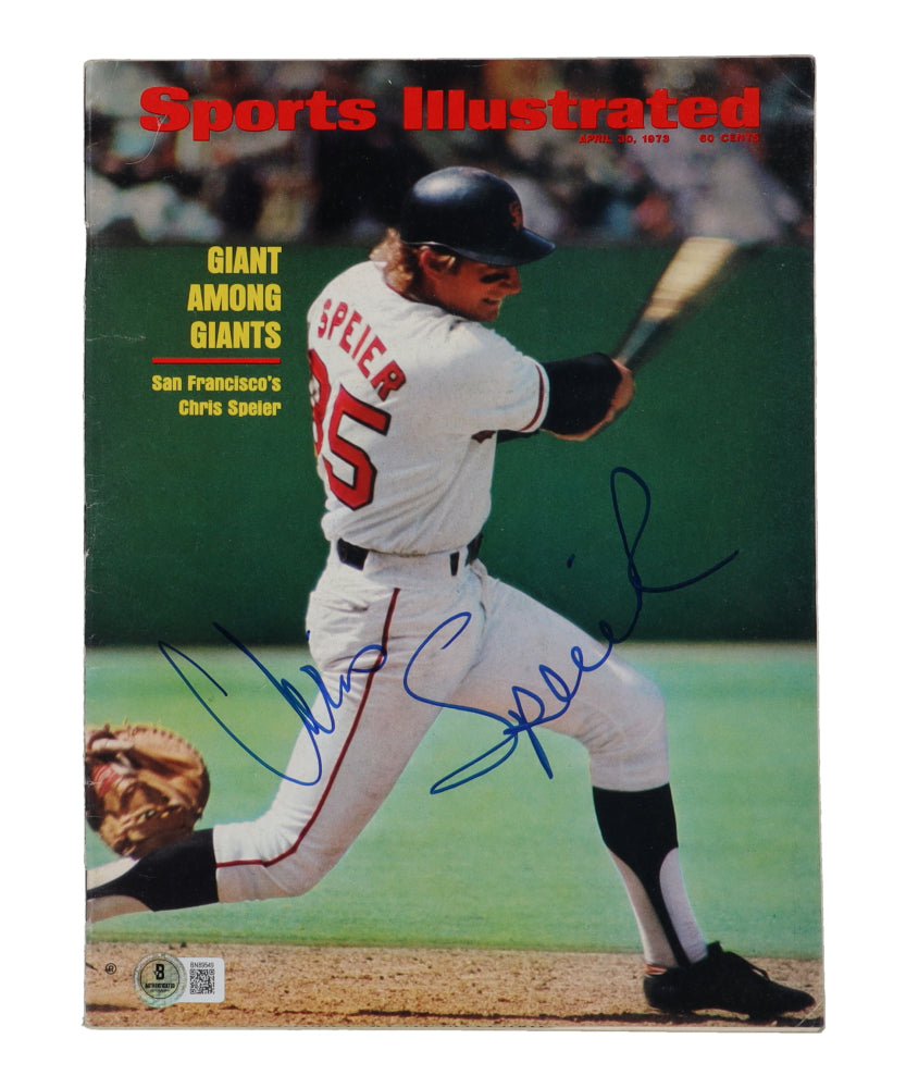 Chris Speier Signed 1973 Sports Illustrated Magazine (Beckett) - No Label