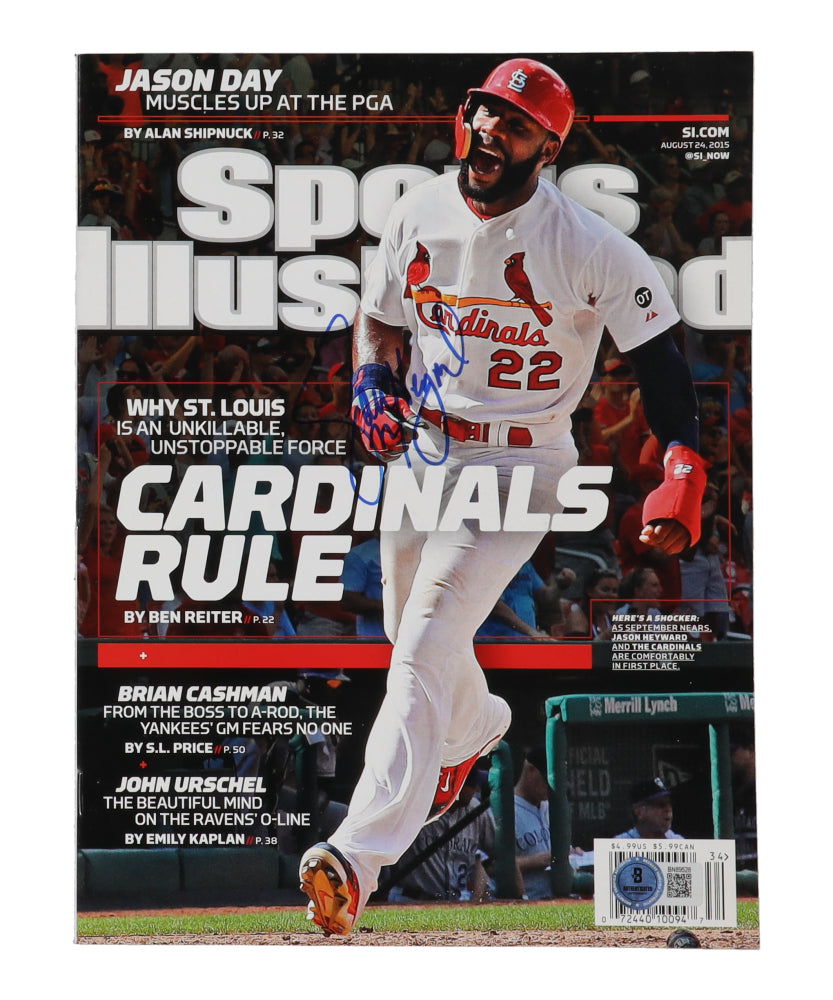 Jason Heyward Signed 2015 Sports Illustrated Magazine (Beckett) - No Label