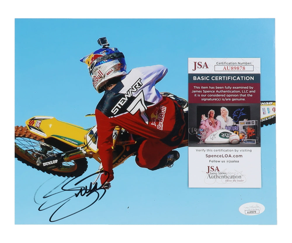 James Stewart Jr. Signed "Motocross" 8x10 Photo (JSA)