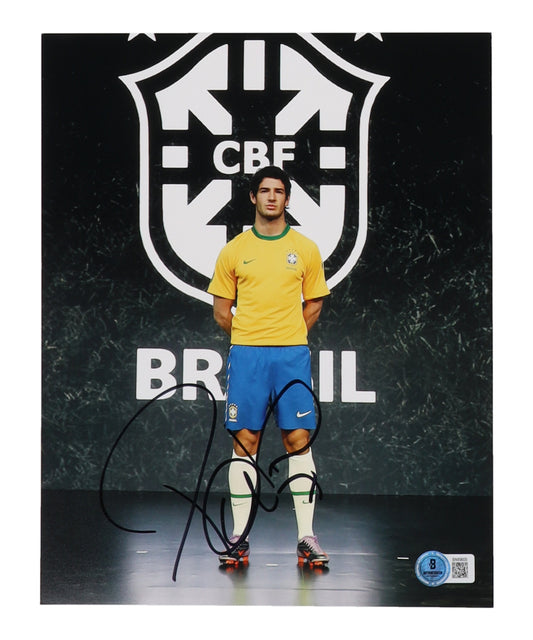 Alexandre Pato Signed Team Brazil 8x10 Photo (Beckett)