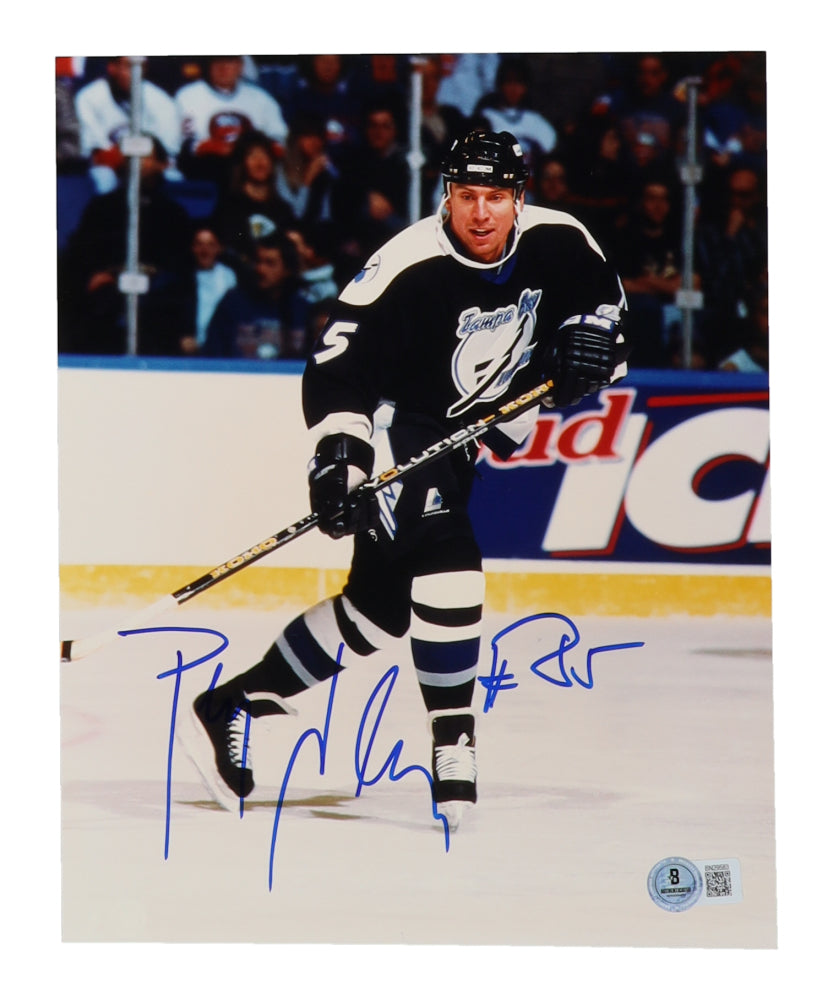 Petr Klima Signed Lightning 8x10 Photo (Beckett)