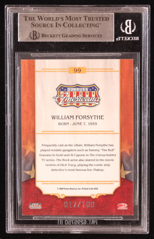 William Forsythe Signed 2009 Americana Gold Proofs Retail #99 (BGS)