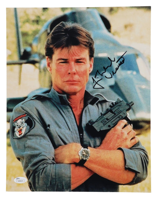 Jan Michael Vincent Signed "Airwolf" 11x14 Photo (JSA) - Stringfellow Hawke