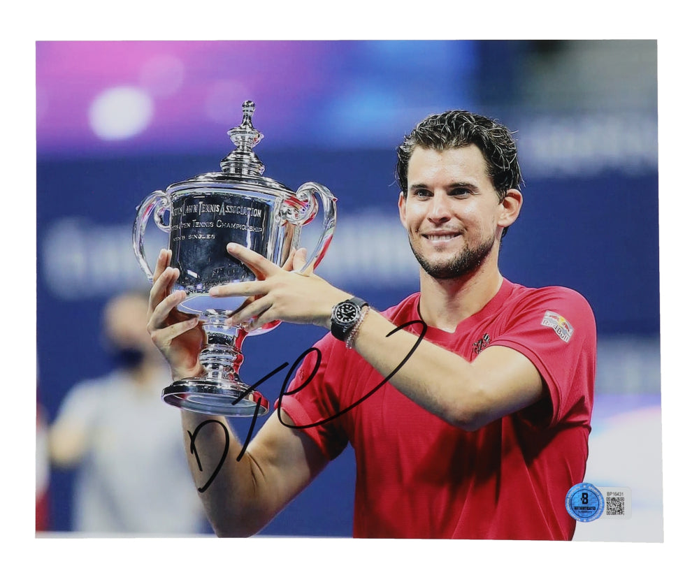 Dominic Thiem Signed 8x10 Photo (Beckett)