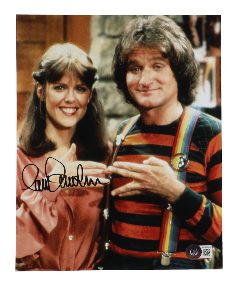 Pam Dawber Signed "Mork & Mindy" 8x10 Photo (Beckett) MIndy