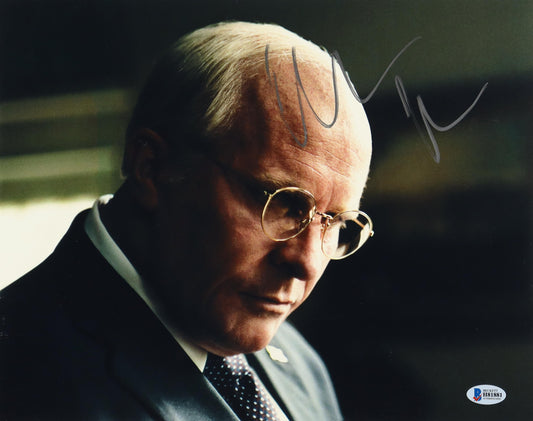 Christian Bale Signed (Beckett) "Vice" 11x14 Photo - Dick Cheney