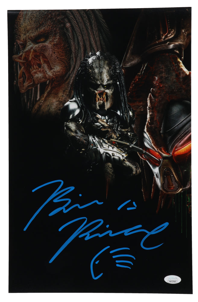 Brian A. Pince Signed (JSA) "The Predator" 11x17 Photo with Predator Sketch - JSA Witnessed