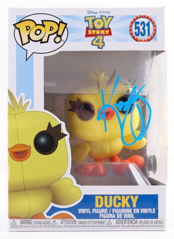 Keegan-Michael Key Signed (Beckett) "Toy Story 4" #531 Ducky Funko Pop! Vinyl Figure - Voice of Ducky