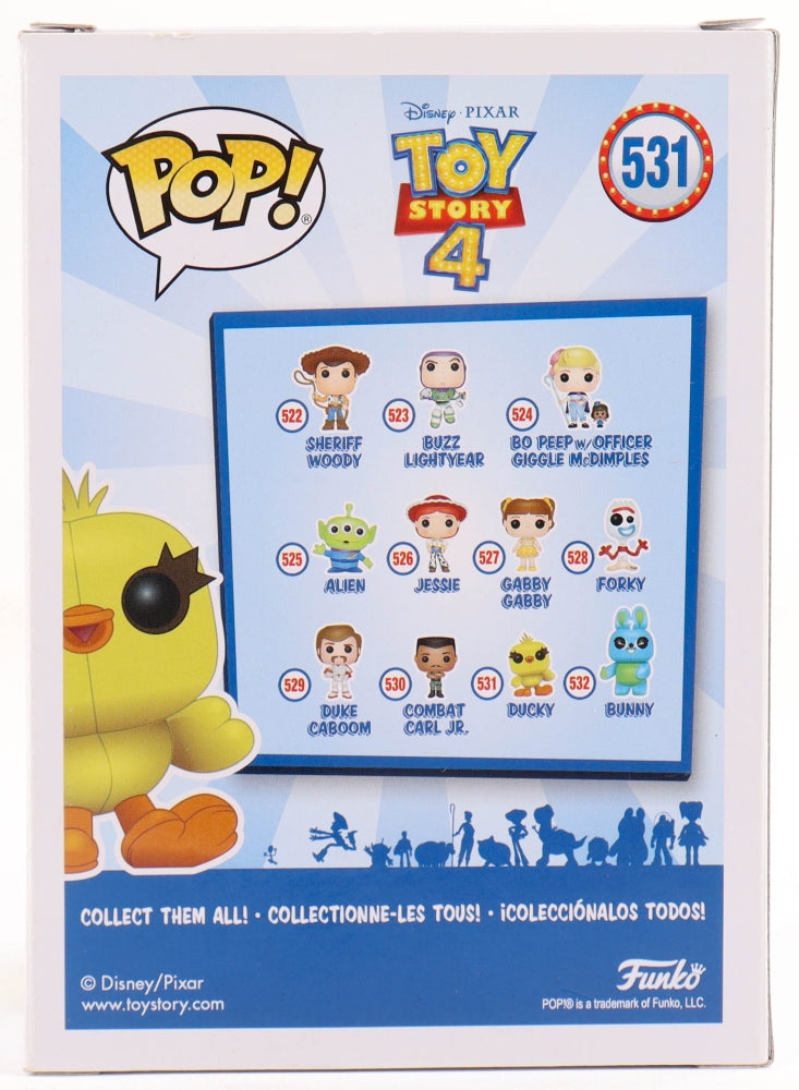 Keegan-Michael Key Signed (Beckett) "Toy Story 4" #531 Ducky Funko Pop! Vinyl Figure - Voice of Ducky