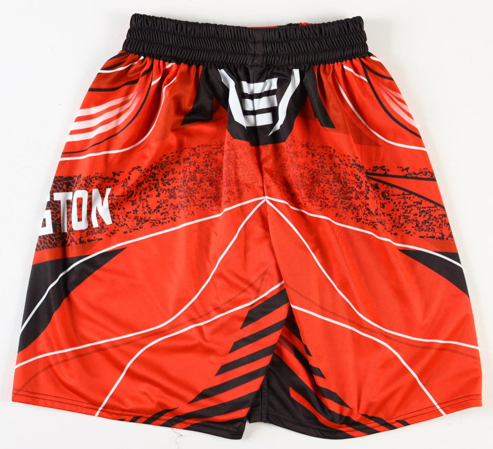 Raquel Pennington Signed (Beckett) “Rocky” Custom Fight Shorts - Beckett Witnessed