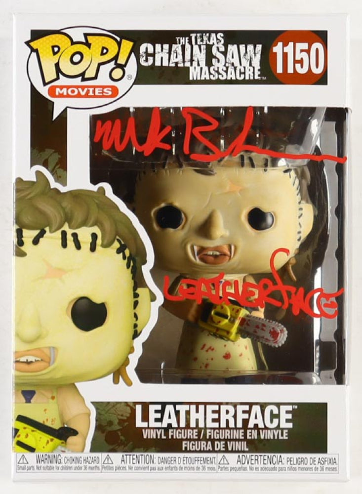 Mark Burnham Signed "The Texas Chainsaw Massacre" #1150 Leatherface Funko Pop! Vinyl Figure Inscribed "Leatherface" (PA)