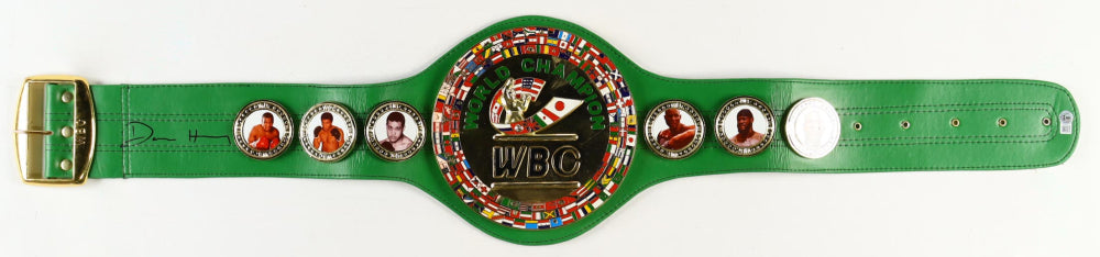 Devin Haney Signed WBC Full-Size Championship Belt (Beckett) Beckett Witnessed