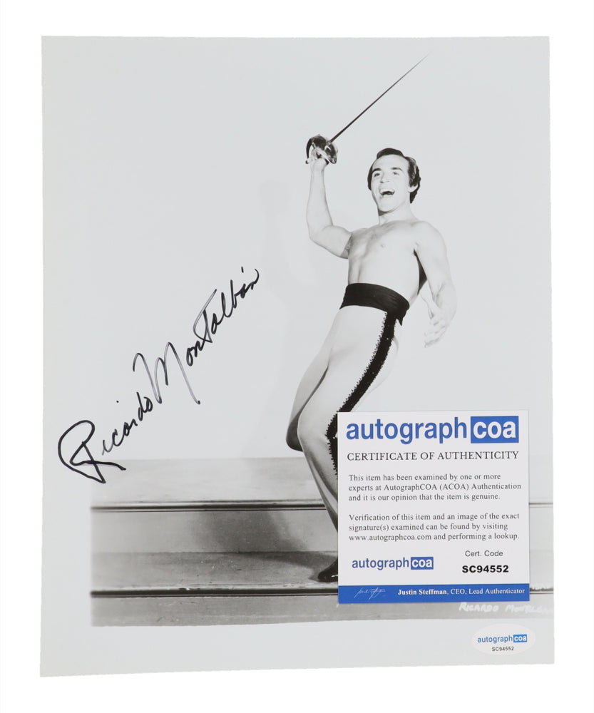 Ricardo Montalbán Signed 8x10 Photo (ACOA)