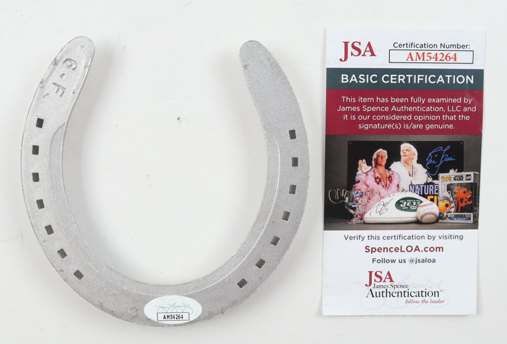 Ron Turcotte Signed (JSA) Horseshoe Inscribed "1973" - Rider of Secretariat