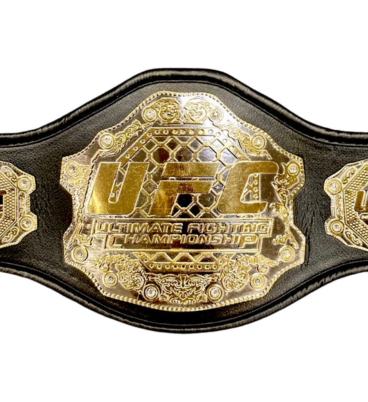 Chuck "The Iceman" Liddell Signed (PSA) Mid-Size UFC Championship Belt - PSA In-The-Presence
