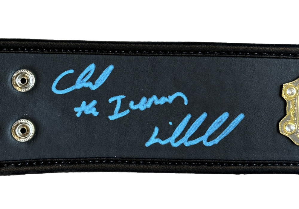 Chuck "The Iceman" Liddell Signed (PSA) Mid-Size UFC Championship Belt - PSA In-The-Presence