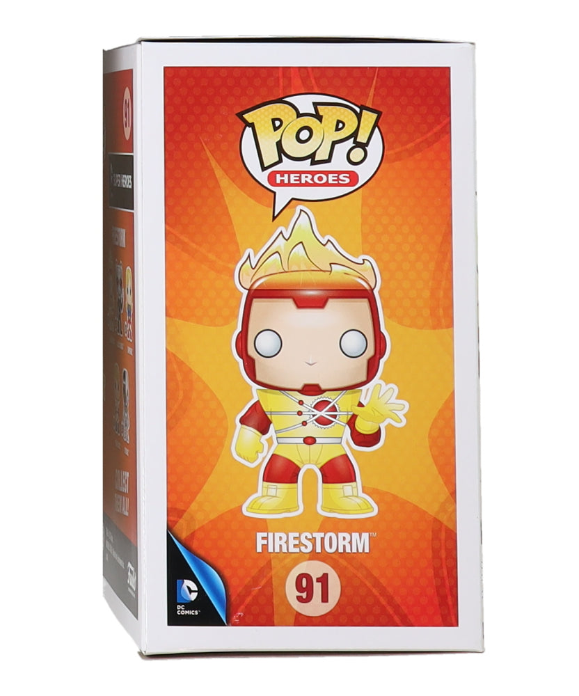 Robbie Amell Signed (Beckett) "DC Comics Super Heroes" #91 Firestorm Funko Pop! Vinyl Figure -