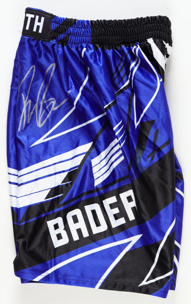 Ryan Bader Signed (Beckett) “Darth” Custom Fight Shorts - Beckett Witnessed