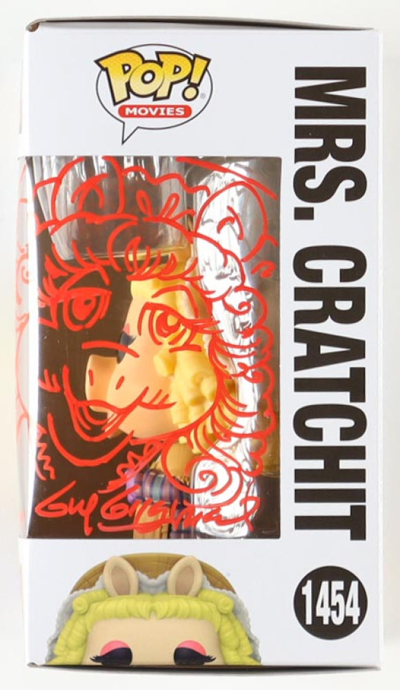 Guy Gilchrist Signed "The Muppet Christmas Carol" #1454 Mrs. Cratchit Funko Pop! with Hand-Drawn Sketch (PA)