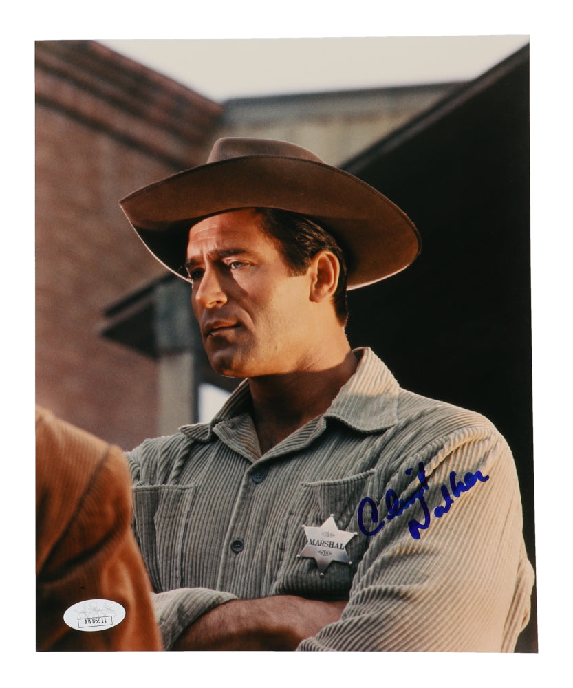 Clint Walker Signed (JSA) "Cheyenne" 8x10 Photo - Cheyenne Bodie