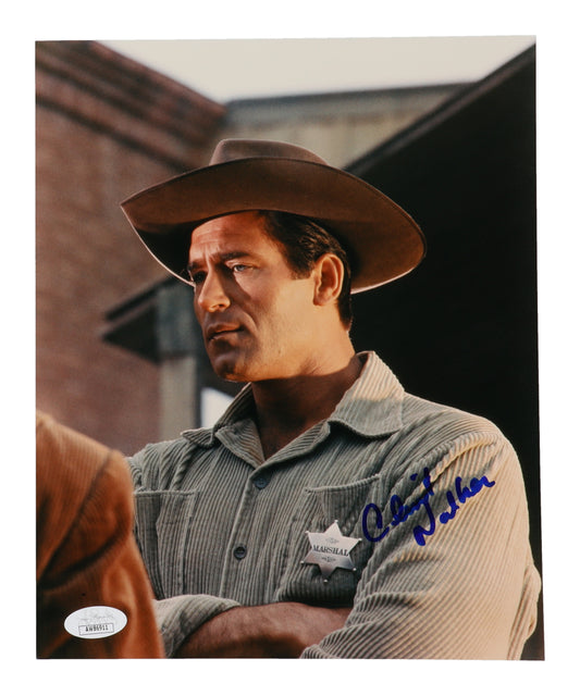 Clint Walker Signed (JSA) "Cheyenne" 8x10 Photo - Cheyenne Bodie