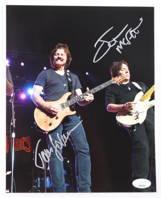 Tom Johnston & John McFee Signed 8x10 Photo (JSA) - The Doobie Brothers