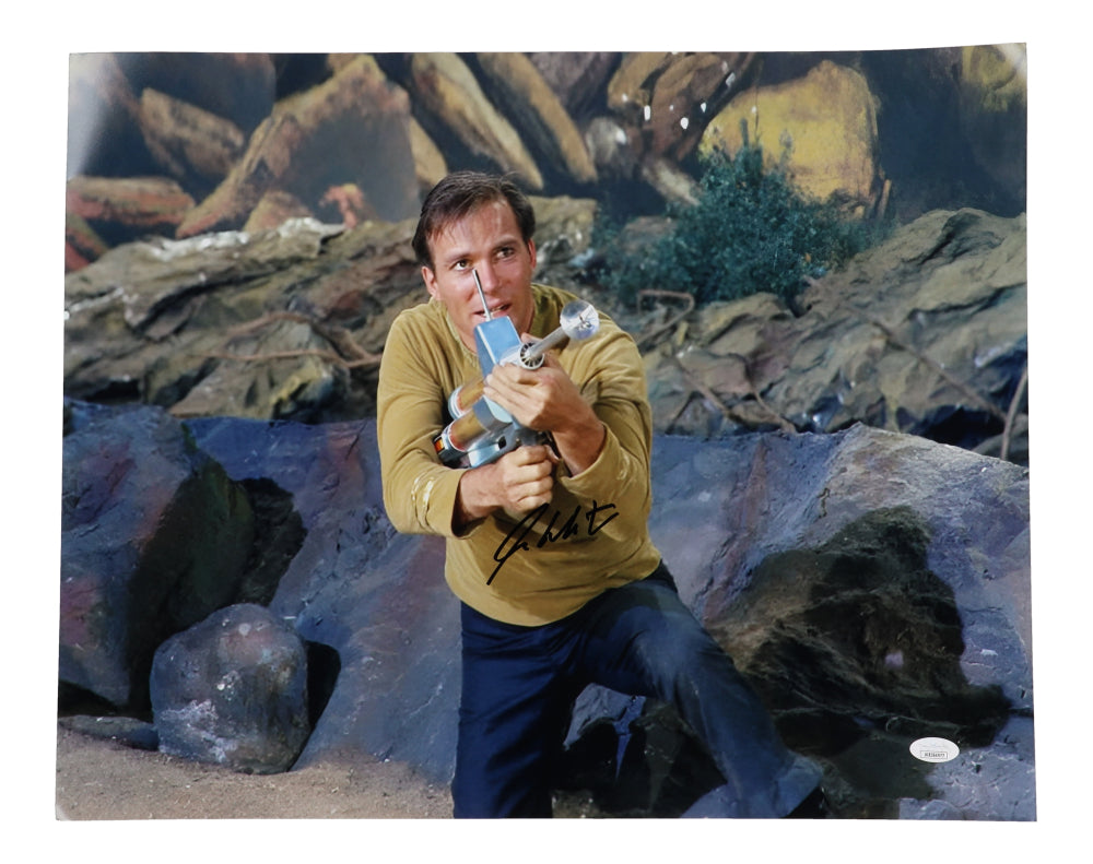 William Shatner Signed (JSA) "Star Trek" 16x20 Photo - JSA Witnessed