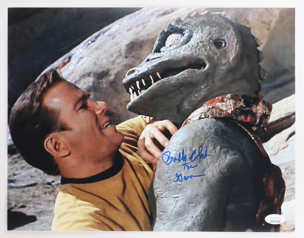 Bobby Clark Signed (JSA) "Star Trek" 11x14 Photo Inscribed "The Gorn" - The Gorn