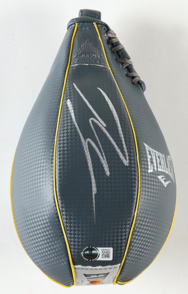 Ryan Garcia Signed (Beckett) Everlast Full-Size Authentic Speed Bag Beckett Witnessed