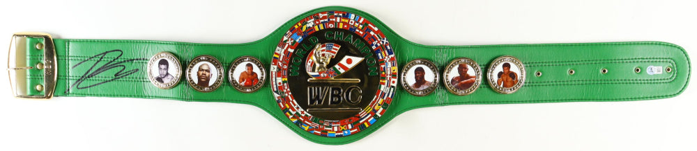 Ryan Garcia Signed WBC Championship Belt (Beckett) - Beckett Witnessed