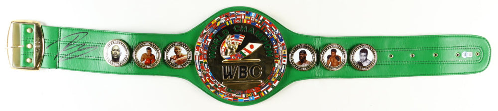 Ryan Garcia Signed (Beckett) WBC Full-Size Premium Championship Belt - Beckett Witnessed