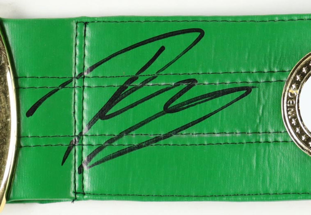 Ryan Garcia Signed WBC Full-Size Premium Championship Belt (Beckett) Beckett Witnessed