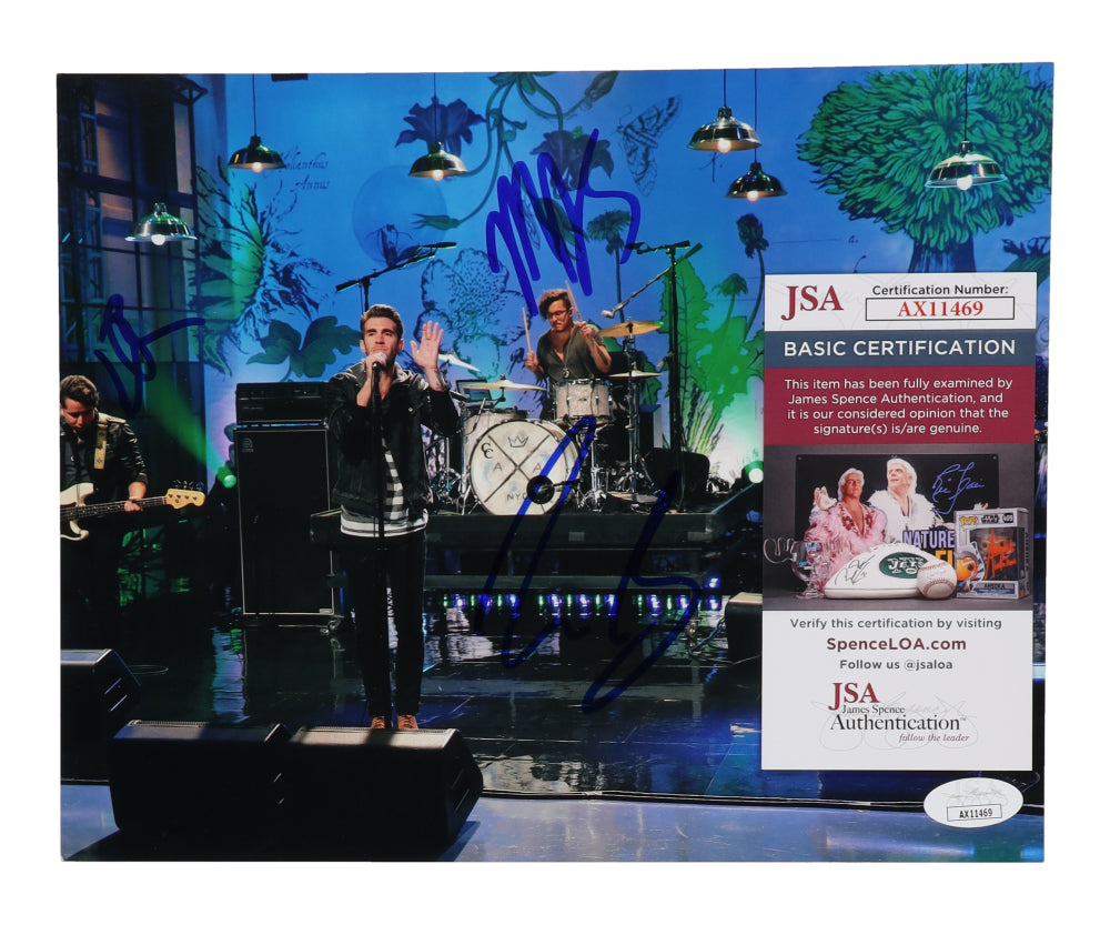 Zac Barnett, Dave Rublin, Matt Sanchez & James Adam Shelley Signed (JSA) "American Authors" 8x10 Photo