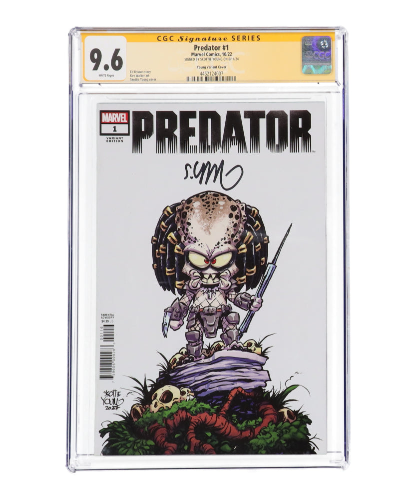 Skottie Young Signed 2022 "Predator" Issue #1 Marvel Comic Book (CGC 9.6) Young Variant Cover | First Issue