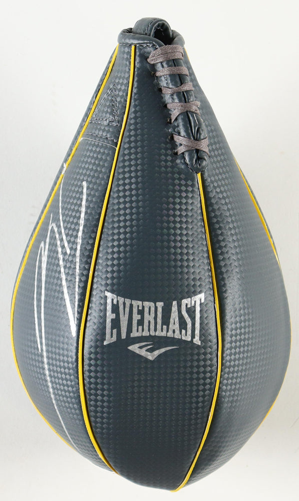 Ryan Garcia Signed (Beckett) Everlast Full-Size Authentic Speed Bag - Beckett Witnessed
