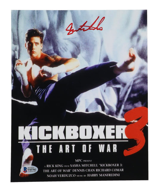 Sasha Mitchell Signed (Beckett) "Kickboxer III: The Art of War" 8x10 Photo - David Sloane