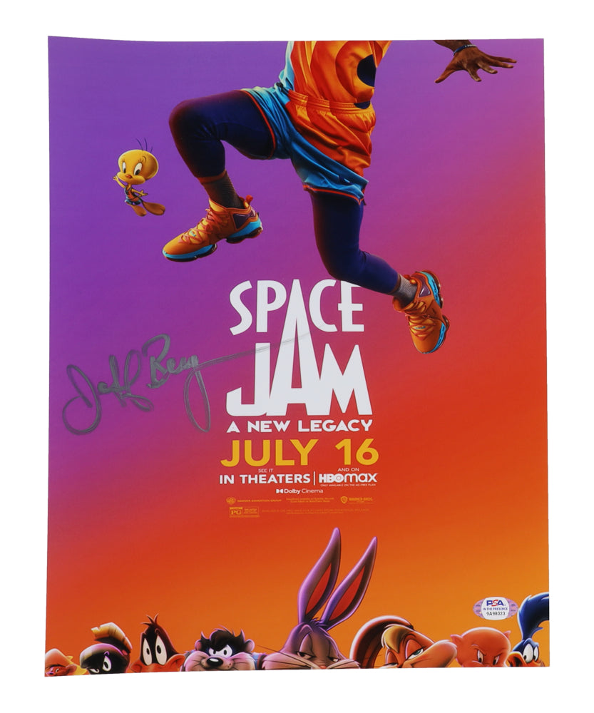 Jeff Bergman Signed (PSA) "Space Jam: A New Legacy" 11x14 Photo - PSA In-The-Presence