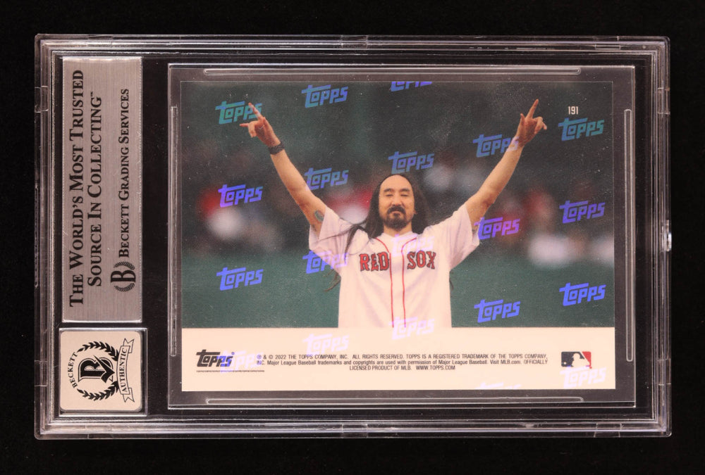 Steve Aoki Signed 2022 Topps Now #191 (BGS | Auto 10)