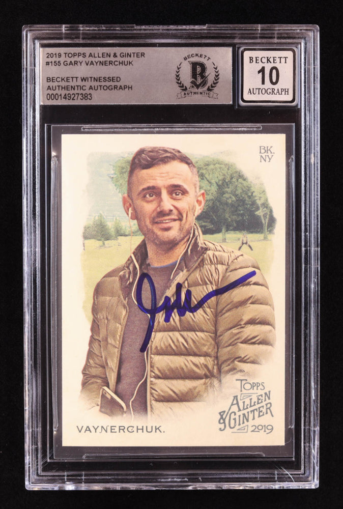 Gary Vaynerchuk Signed 2019 Topps Allen & Ginter #155 (BGS | Auto 10) Beckett Witnessed