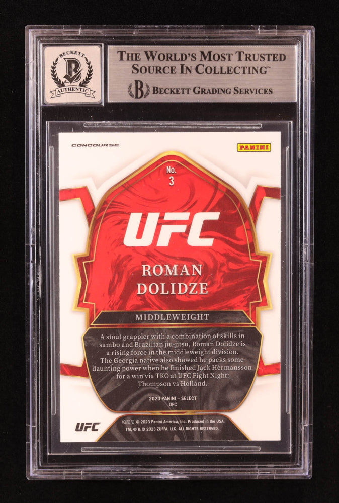 Roman Dolidze Signed 2023 Select #3 RC (BGS | Auto 10) - Rookie Card