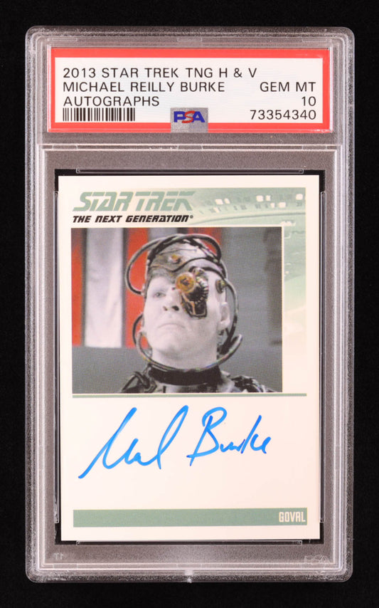 Michael Reilly Burke 2013 Star Trek The Next Generation Autographs #NNO (PSA 10)