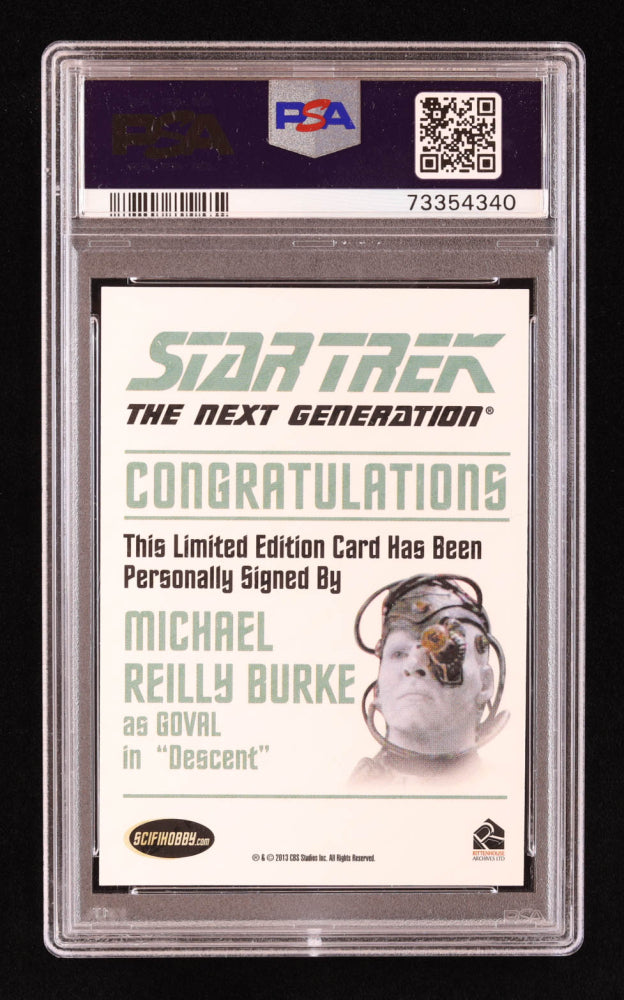 Michael Reilly Burke 2013 Star Trek The Next Generation Autographs #NNO (PSA 10)